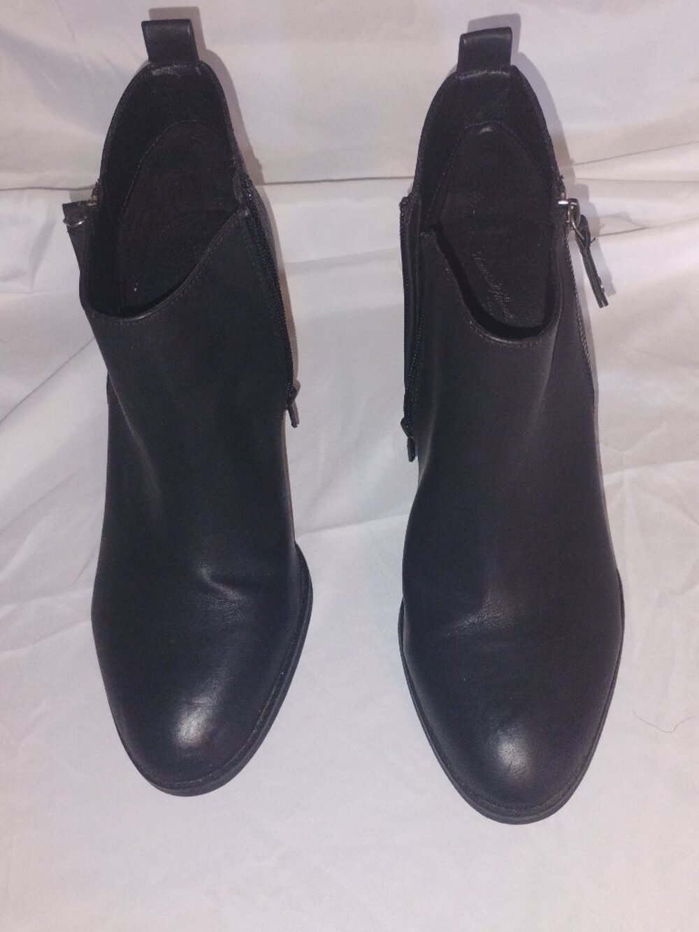 Universal Thread Good Co. Black Faux Leather Ankle Boots 11W